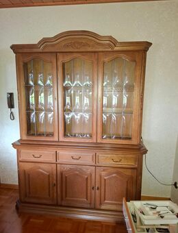 Vitrine in Eiche Rustikal zu verschenken - Bad Oeynhausen