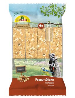 JR Farm 4x Peanut Sticks Schalenfrei 640 g - mit Nüssen