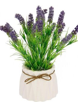 Kunstpflanze Lavendel, I.GE.A., Höhe 27 cm, Im Keramiktopf
