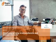 Abteilungsleitung Gremiendienste und Wahlen|(m/w/d) - Frankenthal (Pfalz)