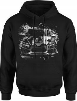 AUDI HERREN KAPUZENPULLOVER MIT S-LINE PRINT – SCHWARZ - Wuppertal