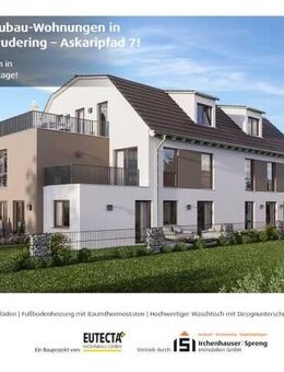 München-Waldtrudering! 2-ZKB Obergeschoss-Wohnung mit ca. 9,44 m² Süd-/West-Balkon, Fußbodenheizung, elektrische Rollläden und Videosprechanlage! - München