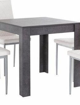 INOSIGN Essgruppe, (Set, 5-tlg), mit Tisch in schieferfarben, Breite 80 cm