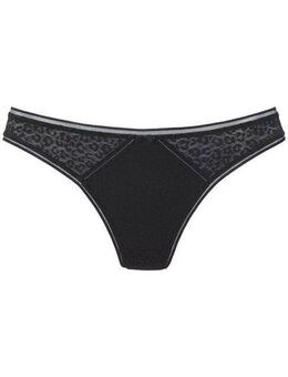 Nuance String aus Allover-Jacquardspitze im angesagten Leo-Look