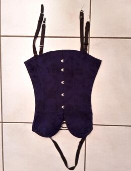 Corsage blau schwarz 55cm (~XS, ~75B) - Dortmund