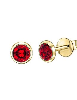 Vivance Paar Ohrstecker 585/- Gelbgold Granat