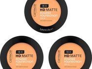 Catrice Puder 18H HD Matte Powder Foundation, 3-tlg., mit mattiertem Effekt
