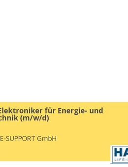 Elektriker/Elektroniker für Energie- und Gebäudetechnik (w/m/d) - Karlsbad