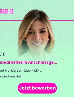 Sachbearbeiter:in (w/m/d) Anschlussgenehmigungen - Frankfurt (Main)