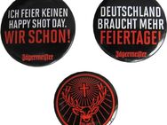 Jägermeister - 3 Ansteck-Buttons - Set 04 - 2x 30 mm & 1x 25 mm - Doberschütz