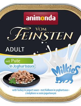 Sparpaket animonda Vom Feinsten Adult Milkies in Sauce 32 x 100 g - Pute in Joghurtsauce