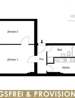 Bezugsfreie 2 Zimmer & 2 Balkone & Einbauküche & Provisionsfrei - Berlin