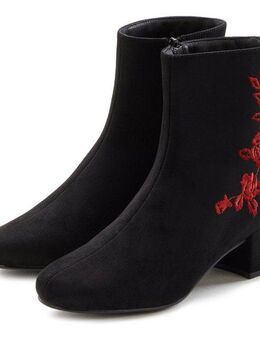 LASCANA Stiefelette mit floralem Muster, Stiefel, Boots VEGAN