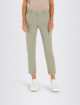 MAC Chinohose CHINO turn up mit dezentem Glanz, elegant und sportiv zugleich
