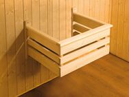 weka Sauna Element-Ecksauna VARBERG 2, BxTxH: 194 x 177 x 199 cm, 68 mm, vorgefertigte Elemente, Eckeinstieg, moderne Ganzglastür