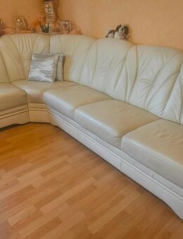 Großes Eck- Ledersofa - Zwickau