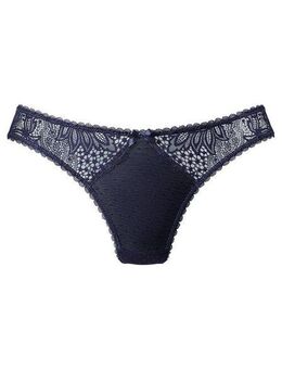 Vivance String mit seitlichen Spitzeneinsätzen in blumiger Optik
