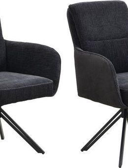 byLIVING Esszimmerstuhl Tino (Set, 2 St), 360 Grad drehbar mit Federkernpolsterung, hochwertige Polsterbezüge