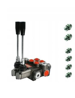 2-TEILIGER HYDRAULIKVERTEILER 40L MIT ANSCHLÜSSEN SET 1 - Wuppertal