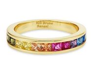 Bruno Banani Fingerring Schmuck Geschenk Silber 925 Damenring Regenbogen, mit Zirkonia (synth)
