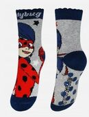 Miraculous Ladybug Dicke Anti-Rutsch-Socken für Kinder 23/26 Grau gehalten in 24536