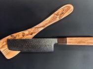 Damast - Nakirimesser | Griff aus Olivenholz | 17cm Klinge | Küchenmesser - Otterstadt