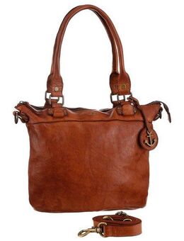 HARBOUR 2nd Shopper Bianca, aus Leder mit typischen Marken-Anker-Label und Schmuckanhänger