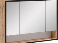 Schildmeyer Spiegelschrank Maxima made in Germany Breite 80 cm, 3-türig, LED-Beleuchtung, Schalter-/Steckdosenbox