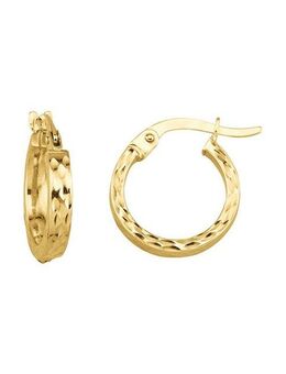 Fascination by Ellen K. Paar Creolen 375 Gelbgold glanz diamantiert