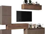 INOSIGN Wohnwand INFINITY, 6tlg. Breite 290 cm, Höhe variabel, Schrankwand, (Lowboard, (6-St), Lowboard hängend, Hängeschrank, 2x Hängewürfel, Würfel-Element)