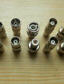 BNC PL Cinch Stecker Kupplungen Adapter diverse Varianten in 22159