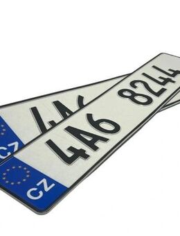 Autokennzeichen KFZ Kennzeichen für Sammler oder Showzwecke original geprägt Tschechien Set 5673 - Wuppertal