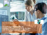 Verwaltungsmitarbeiter als Fachbereichsleitung (m/w/d) für Bau- und Ordnungsrecht in Freudenberg am Main - Freudenberg (Baden-Württemberg)