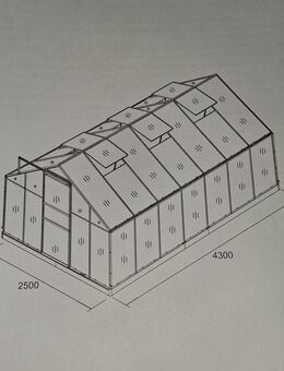 Gewächshaus 4,30x2,50x2,05 - Welden