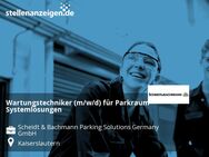 Wartungstechniker (m/w/d) für Parkraum Systemlösungen - Kaiserslautern