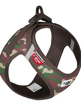 Curli Vest Geschirr Clasp Air-Mesh, camouflage - Größe XS: Brustumfang 33,9 - 38,2 cm