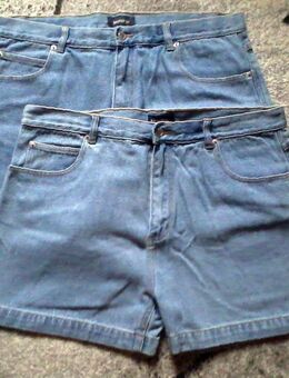 NEU 2x Herren Jeans Shorts XL kurze Hose Blau Used Five Pockets Größe Gr. XL - Wolfsburg