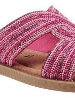 Tamaris Pantolette, Blockabsatz, Festtagsschuh, Sommerschuh in funkelnder Optik