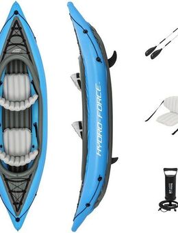 Bestway Zweierkajak Kajak-Set "Cove Champion X2" Hydro-Force, (Set, 6-St., mit 2 Paddeln und Luftpumpe)
