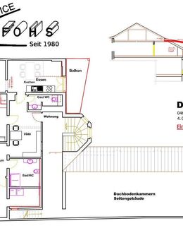 5 Zi.-Etagen-Wohnung im 4. O G(D G) mit 157 m² (Einheit 9/10) mit Balkon in Altenburg/Thüringen in *TOP*1 A-Fußgänger... - Altenburg