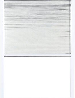 hecht international Insektenschutzplissee Compact, transparent, ohne Bohren, verspannt, Klemmfix, flächenversetzt, 130x150 cm, weiß, kürzbar