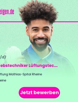 Betriebstechniker (m/w/d) Lüftungstechnik - Rheine
