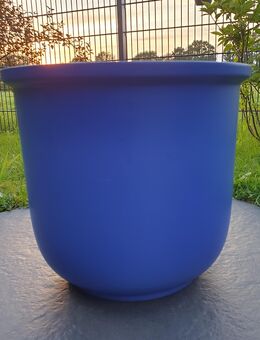 Blumentopf Blumenübertopf Pflanztopf blau - Harsewinkel (Mähdrescherstadt) Marienfeld