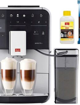 Melitta Kaffeevollautomat Barista TS Smart® F850-101, silber, 21 Kaffeerezepte & 8 Benutzerprofile, 2-Kammer Bohnenbehälter