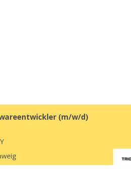 Senior Softwareentwickler (m/w/d) - Braunschweig