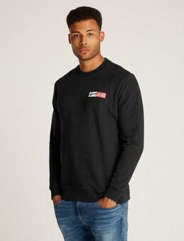 Tommy Jeans Plus Sweatshirt TJM REG ENTRY GRAPHIC CREW EXT in Großen Größen, Logodruck