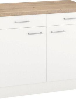 OPTIFIT Unterschrank Iver Breite 100 cm, 2 Türen und 2 Schubkästen, mit 38 mm Arbeitsplatte