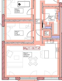 Neubauvorhaben 3 Zimmerwohnung mit Balkon inkl. Tiefgaragenstellplatz in Vöhringen provisionsfrei zu verkaufen - Vöhringen (Bayern)