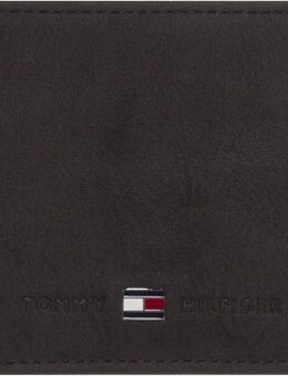 Tommy Hilfiger Geldbörse JOHNSON MINI CC FLAP COIN POCKET, aus hochwertigem Leder