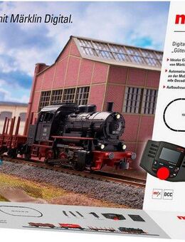 Märklin Modelleisenbahn-Set Märklin Digital-Startpackung Güterzug mit BR 89 - 29890, Spur H0, (Set, 17-tlg), Made in Europe